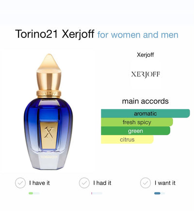 Xerjoff Torino 21 Eau de Parfum 50mL – Fresh Citrus & Green