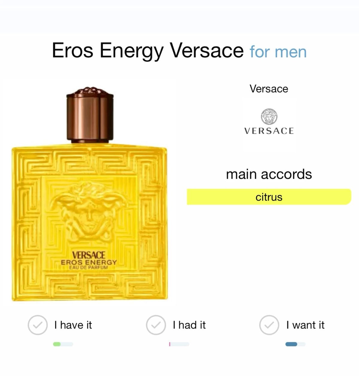 VERSACE Eros Energy (EDP) 100mL